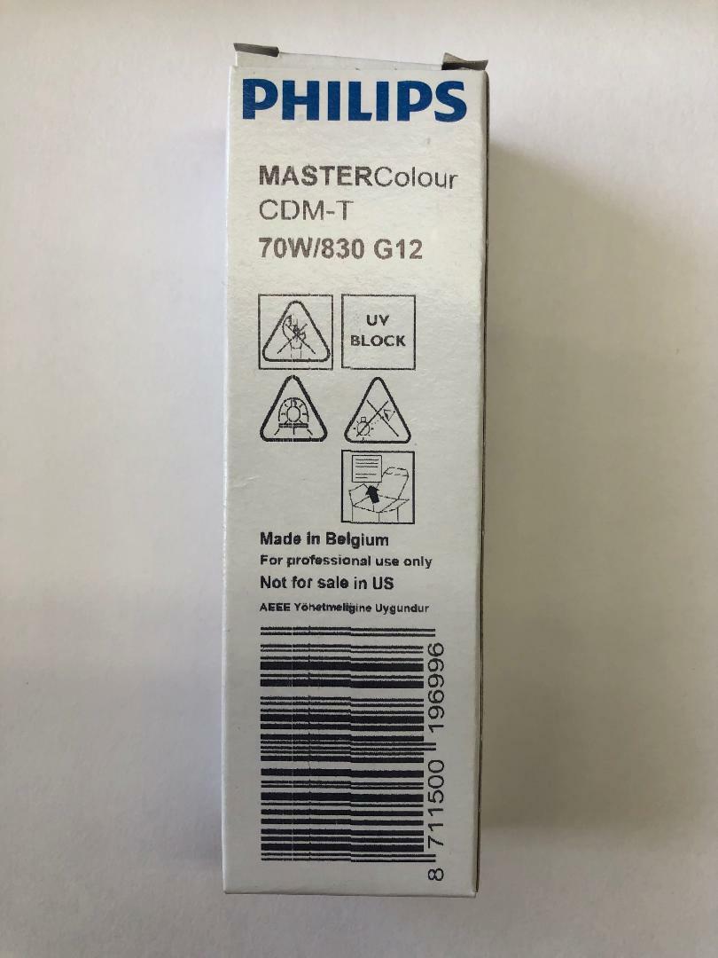 12 Pieces Philips CDM70T6/830 196996 223370 70W G12 Base 12 Pieces Philips CDM70T6/830 196996 223370 70W G12 Base