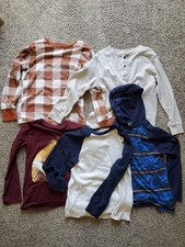 Huge Lot Of 5 Childrens Place Brand Boys Long Sleeve Shirts Tops Size M Youth