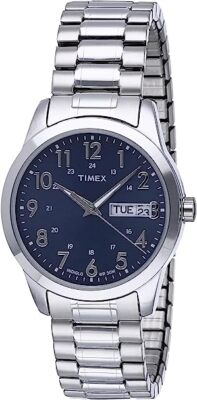 Timex T2M933 Men's Silver-Tone Stainless Steel Expansion Watch | eBay