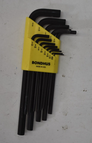 Bondhus SAE L Shape Hex Key Set 050