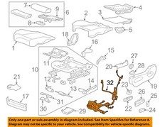 GM OEM 10-12 SRX Seats Tracks Driver Seat Components-Harness 22802002