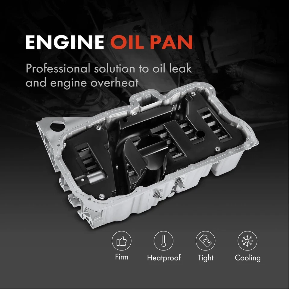 Cárter de aceite del motor para Volkswagen Passat 2006-2010 CC 2009-2010 Passat CC 2010 3,6 L Foto 2 de 4