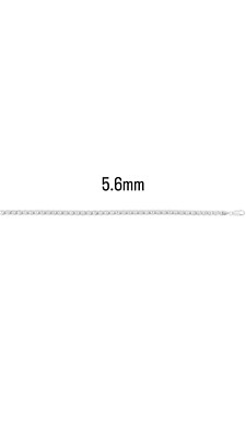 Sterling Silber massive 925 Mariner Kette & Armband rhodiniert