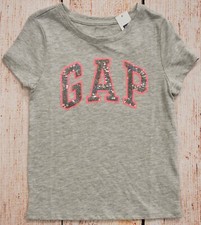 Girls Sz S 6-7 Top Sequin Logo NWT GAPKids Light Gray - 546006 7ah11