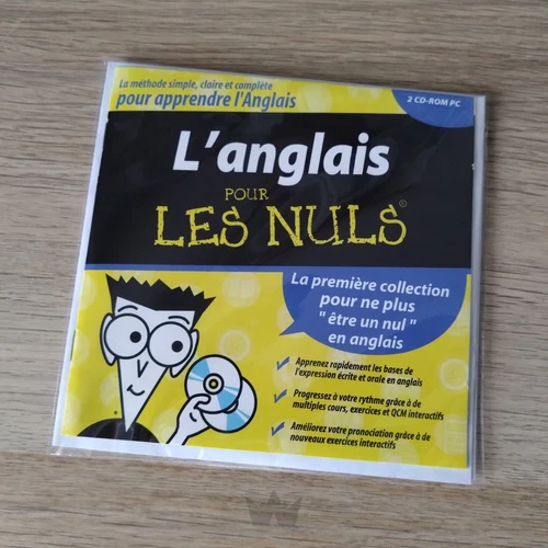 Logiciel PC Educatif Apprendre L'Anglais pour les Nuls comme neuf