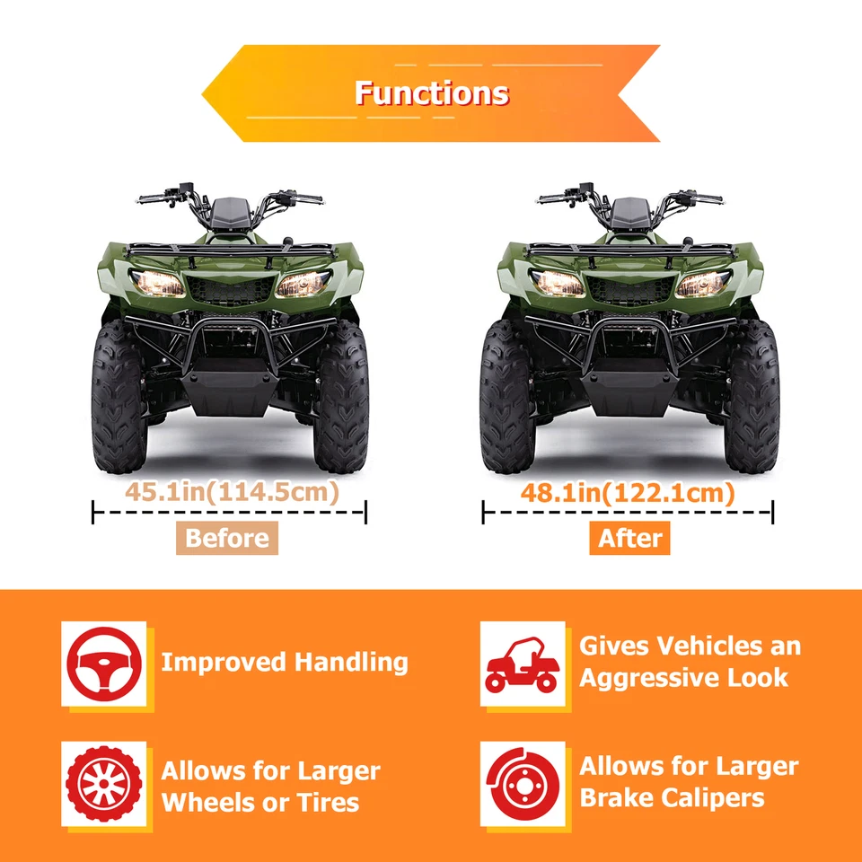 4x110 to 4x156 4pcs 1.5" Wheel Adapter Spacers For Arctic Cat 250 300 400 Can-am - Image 3 of 4