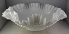 Fenton Milk Glass Vintage White Hobnail Large 12" Serving Bowl