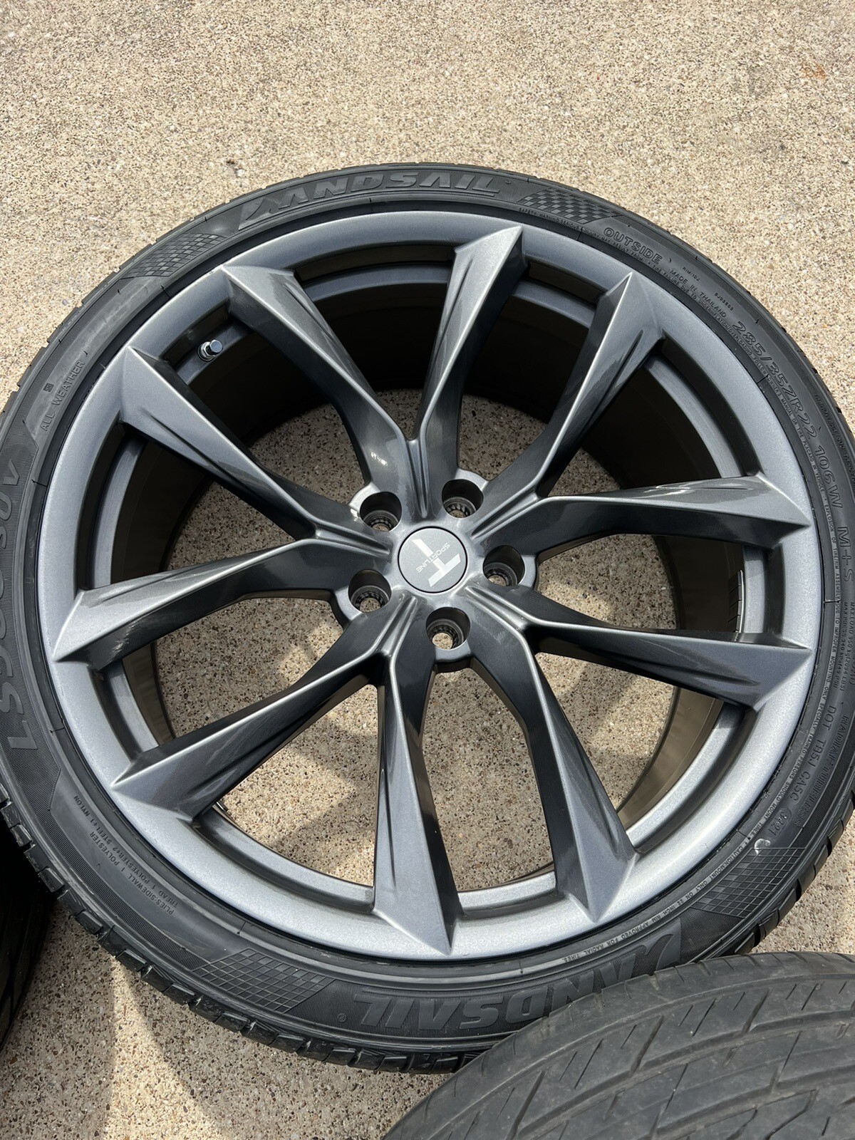 Tesla Model X 22” TSS Flow Wheel in Space Gray by T Sportline Tires eBay