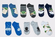 NEW Kids Baby Yoda Mandalorian Star Wars Socks S M L Girl Boy Shoe Sz 9-2 3-10
