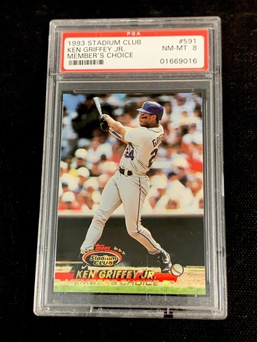 1993 Stadium Club members only #591 Ken Griffey jr PSA 8 HOF