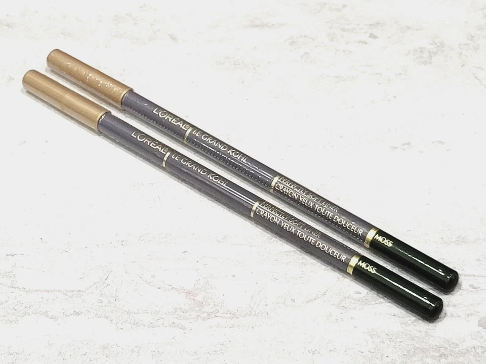 2X Loreal Le Grand Kohl Perfectly Soft Liner ~ Moss ~ full size, sealed eyeliner - Image 2 of 2