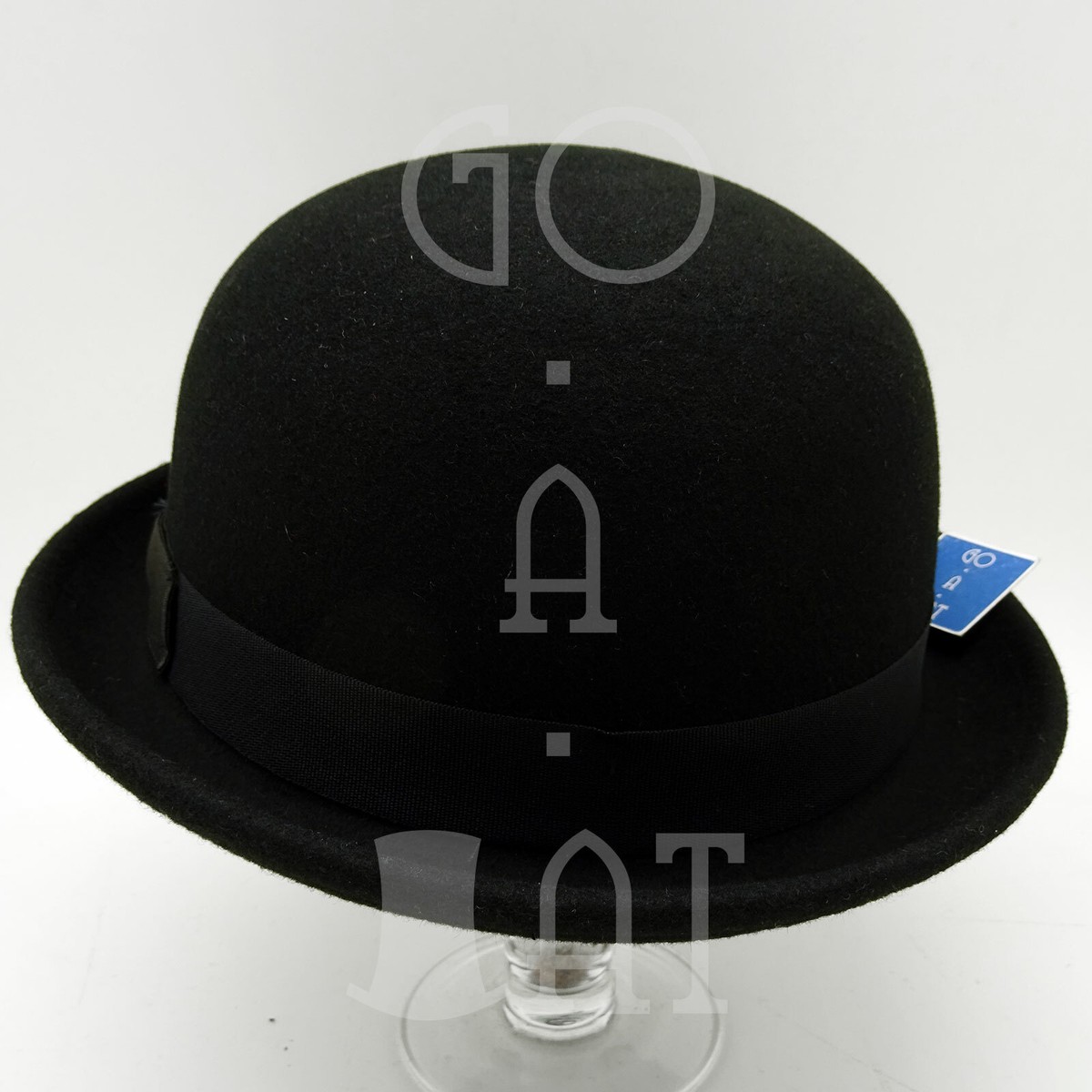 FASHION Wool Felt Soft Bowler Derby Hat Men Women 57cm Black