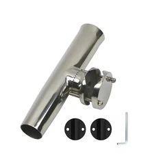 4PCS Boat Fishing Rod Holder Stainless Steel Clamp On for Rail 1-1/4" to 2"