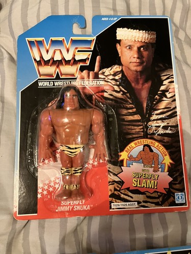 WWF Hasbro Jimmy Superfly Snuka MOC Series 2 Blue ...