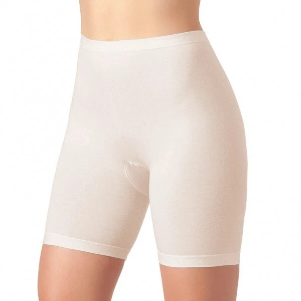 6 Slip Mit Bein Lang Hohe Taille Damen Baumwolle Modal Elastisch Jadea 536 Boxer - Bild 3 von 4