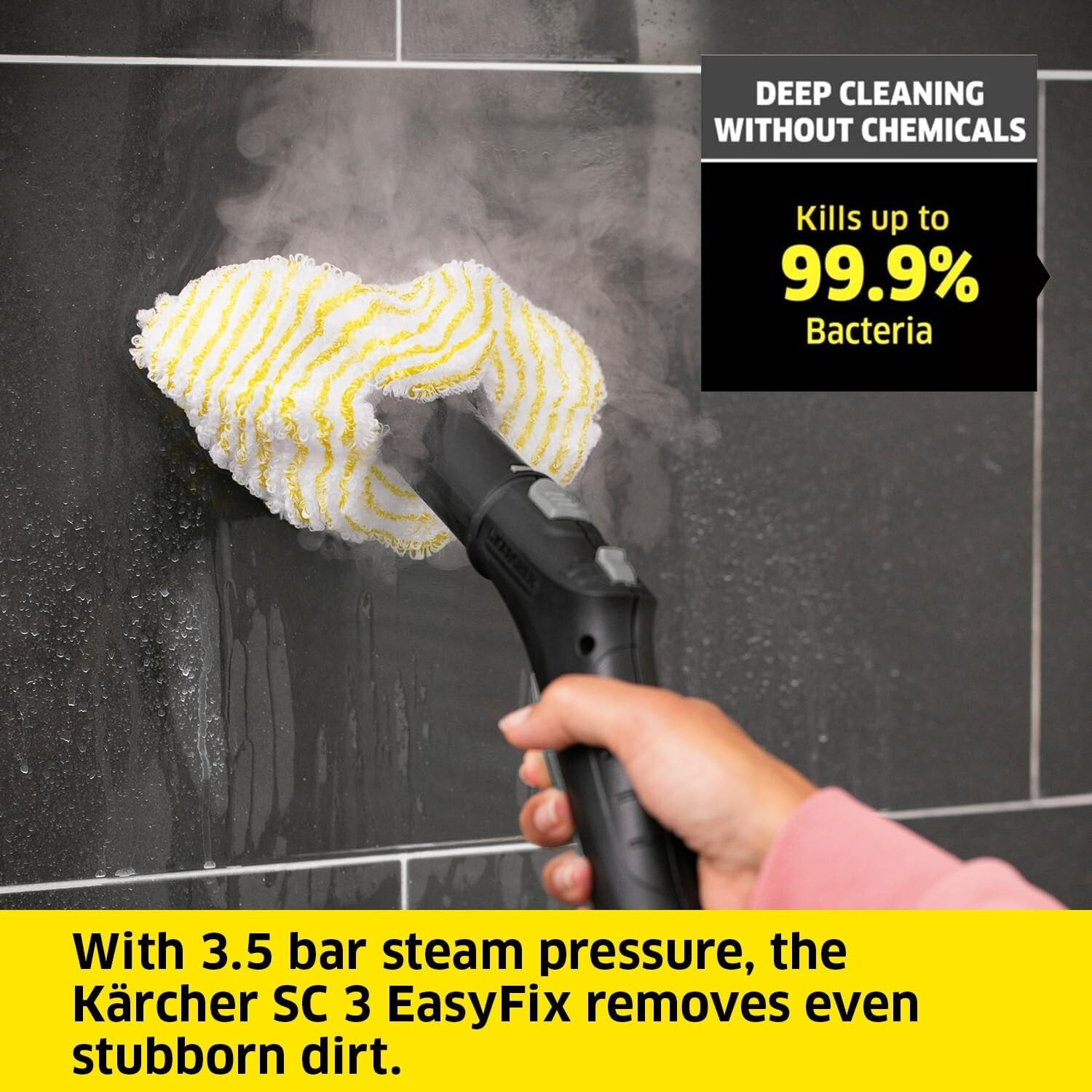 Kärcher SC 3 Easy Fix: 40s Fast Heating Steam Machine for Spotless Homes