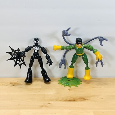 Marvel Bend & Flex Black Suit Spider-Man Venom Vs. Doc Ock Action