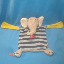 SIGIKID LOLO LOMBARDO ELEFANT SCHMUSETUCH ELEPHANT KUSCHELTUCH BLAU GESTREIFT