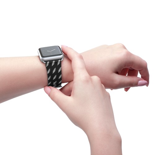 Grateful Dead and Company Silver & Black 13 Point Bolt Apple Watch Band - 第 5/33 張圖片