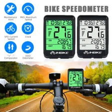 Wireless Cycling Bike Bicycle LCD Cycle Speedometer Computer Odometer Waterproof