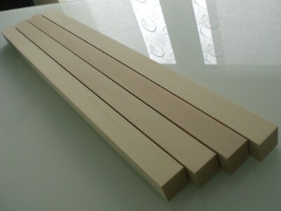 4 Massive Tischbeine Natur Helle Buche 50x50mm  50 bis 100cm Tischbein Kantholz