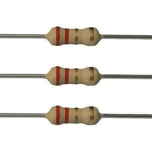 100pcs 1/4W HIGH QUALITY -2.2 OHM Resistors 5% - Picture 1 of 5