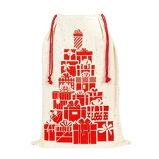 Geeknet Gaming Tree Christmas Tree of Holiday Gift Cotton Drawstring Sack 26X18"