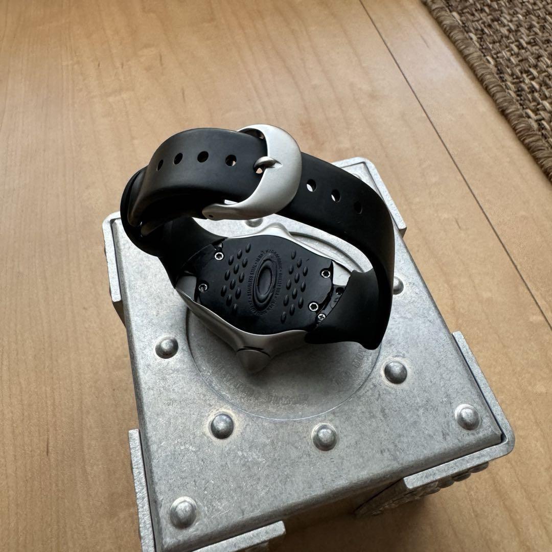 Oakley Crush 1.0 Watch Stainless Steel Black Rubber Blue