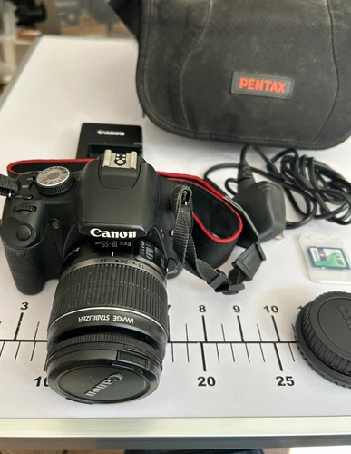 Canon EOS 500D EF-S 18-55mm IS Lens  15.1MP Digital SLR Camera - Black