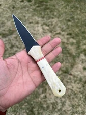 Best Boot Knife Carbon Steel Fixed Double Edged Blade Full Tang Ideal Outdoor