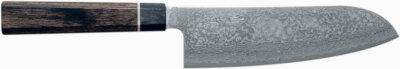 Damastmesser Suncraft Senzo BLACK-Santokumesser-16,7cm Klinge - 67 Lagen - Japan