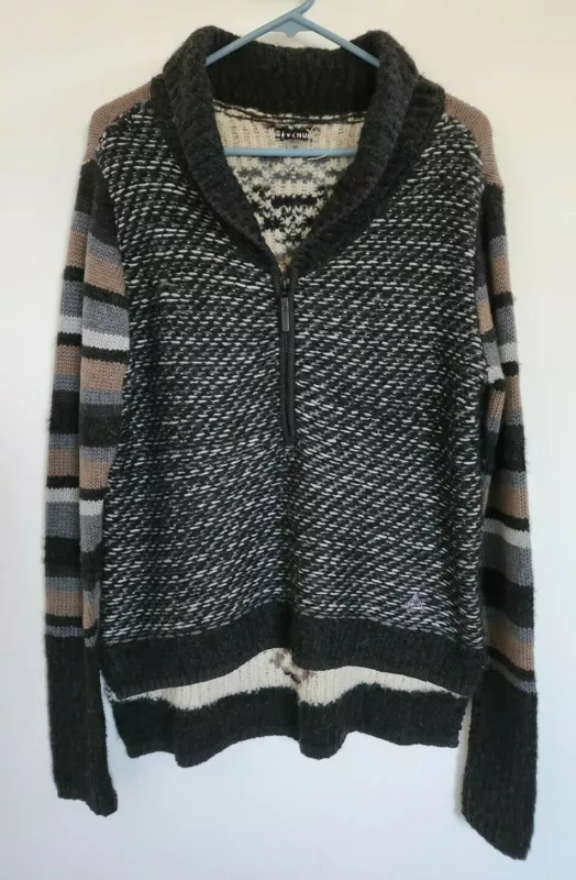 smartwool chup 1/2 zip pullover knit wool blend sweater