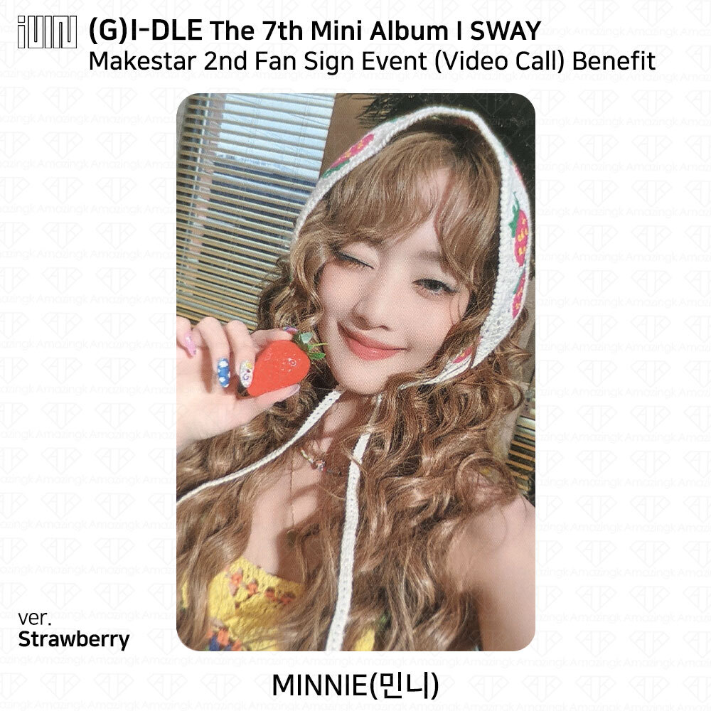 (G)I-DLE I SWAY makestar ミンニ 限定 麦わら帽子 G)I-DLE I SWAY makestar ミンニ 限定 麦わら帽子 G)I-DLE G-IDLE I