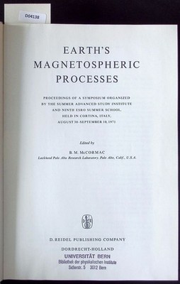 Earth's magnetospheric processes. - 9.1971(1972). Astrophysics and space science