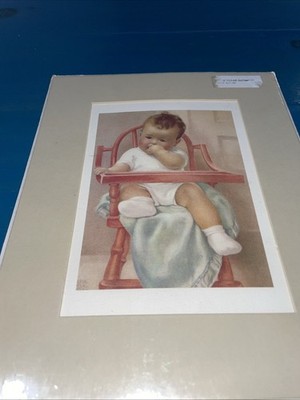 Bessie Pease Gutmann Print His Majesty 5x7 Inches 1985
