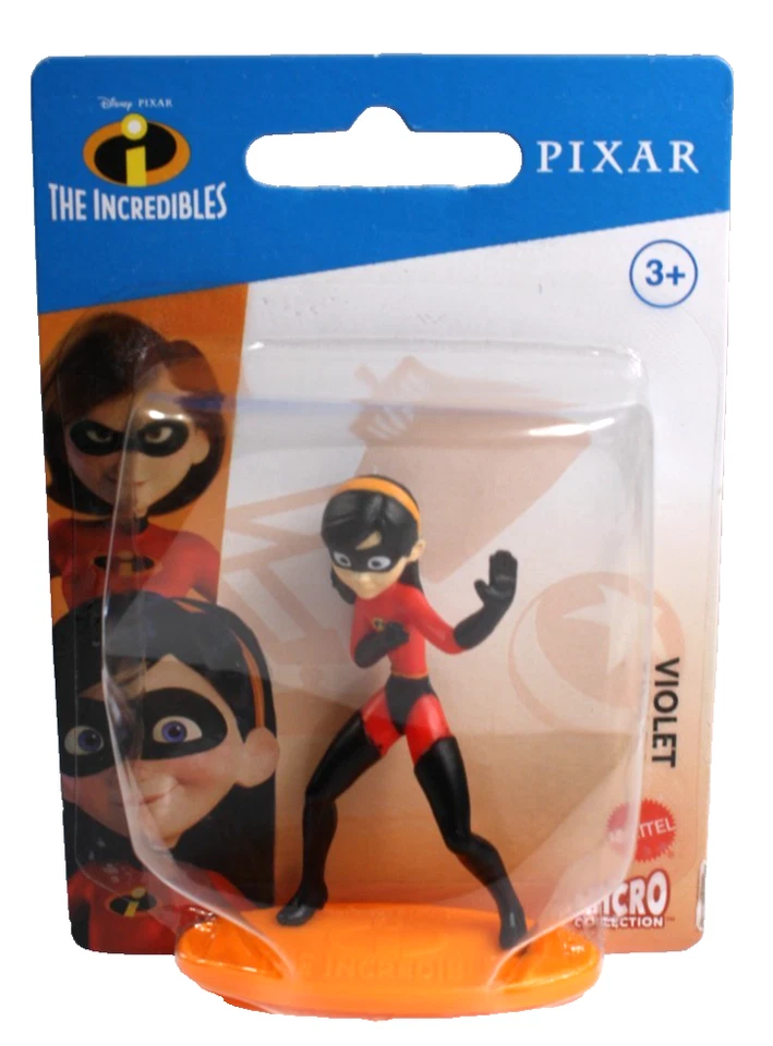 Mattel Micro Colección Disney Pixar Los Increíbles Juego de 4 Nuevos Toppers para Pasteles Foto 2 de 4