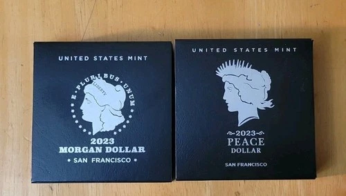 2023 S Morgan & Peace Proof Dollars In OGP With COA