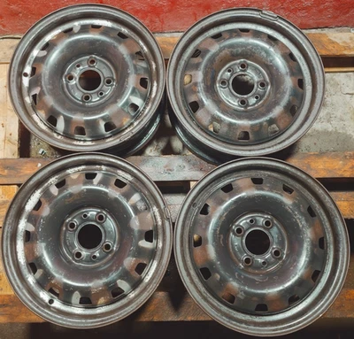 4x Stahlfelge Alfa FIat Lancia 5,5Jx 14 Zoll ET41,5 4x98 Punto Bravo Brava Marea - Bild 1 von 4