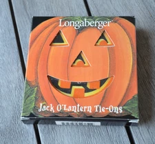 Longaberger 2000 Jack O'Lantern Tie-Ons - NEW