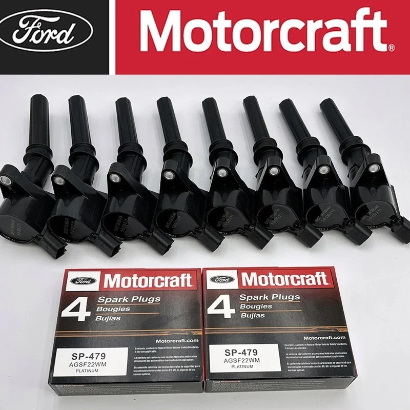 8Set OEM Motorcraft Ignition Coil DG508 &Spark Plug SP479 For Ford F150 4.6 5.4L - Image 3 of 4