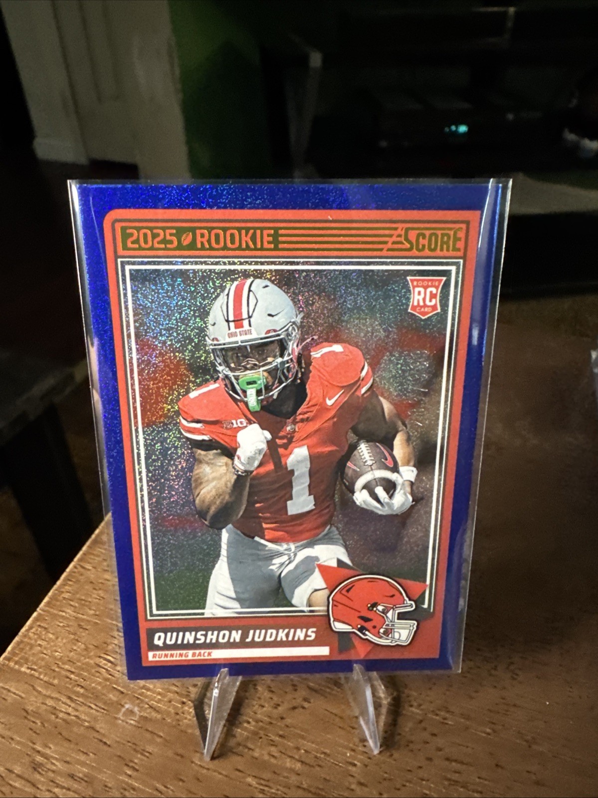 2025 Score - Rookies Quinshon Judkins #38 Blue Dots /399 (RC)