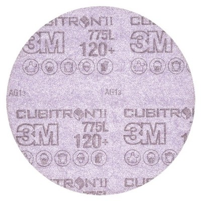 3M 86821 Cubitron II Hookit Filmscheibe 775L K120 150mm Ungelocht 50er