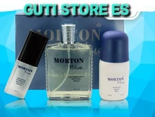 Morton Blue Men's Fragance Kit By Marlen Lamur 3-piece Set Nuevo