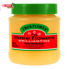 Three Flowers Brilliantine Solid Pomade   Classic Hair Pomade for Men, High Shin