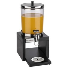 Elegant Beverage Dispenser Juice Dispenser Dispenser incl. 2 Cooling Batteries 4 Liter Wooden Base