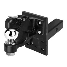 10000lbs Receiver Trailer Hitch Adjustable 2 In Bolt On Receiver Tube Adapter