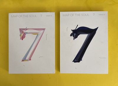 BTS MAP OF THE SOUL 7 VERSION 01 + 02 BOX SETS (CD 2020) W/CONTENTS PICTURED