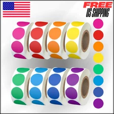 Sale Price Stickers Rolls, Round Color Coding Labels, Circle Dot Stickers 4000Pc