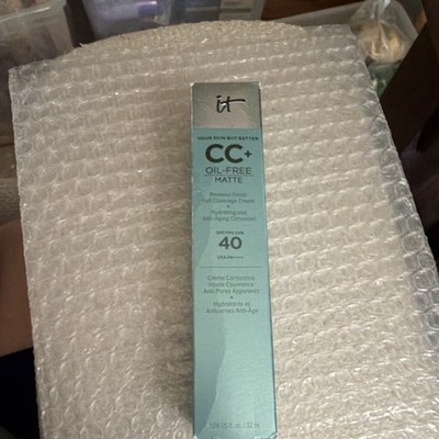 IT Cosmetics CC+ Oil-Free Matte CC Cream Full Coverage Light SPF 40 1.08oz