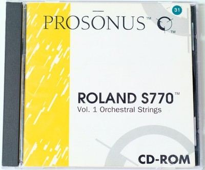 Prosonus - S770 Vol. 1 Orchestral Strings - Roland cd-rom - No Back Insert